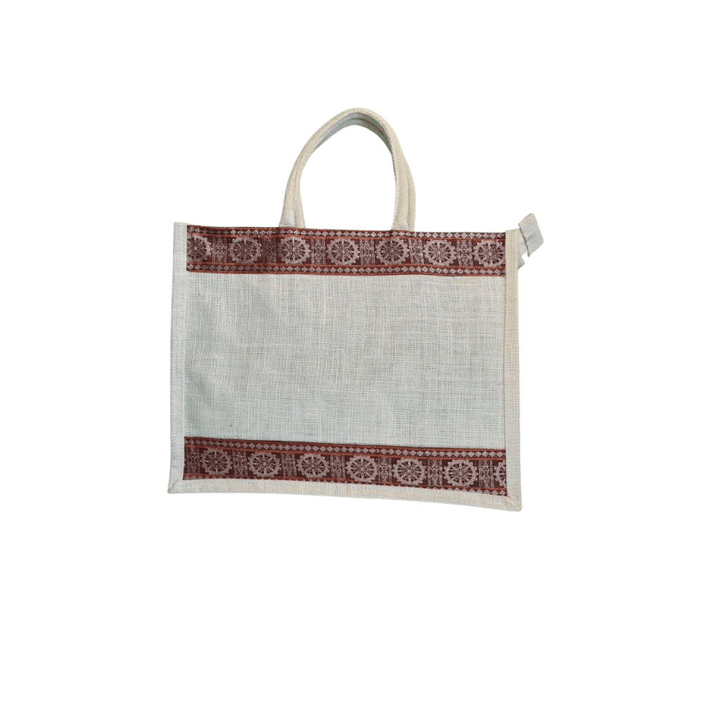 White Jute Shopping Bags