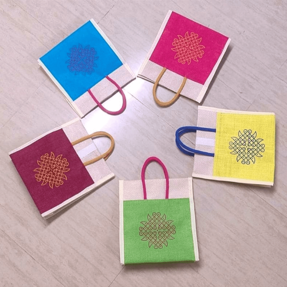 Jute Wedding Return Gift Bags - Image 4